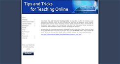 Desktop Screenshot of onlineteachingtips.org