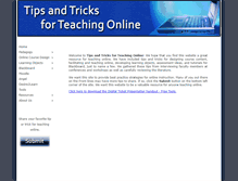 Tablet Screenshot of onlineteachingtips.org